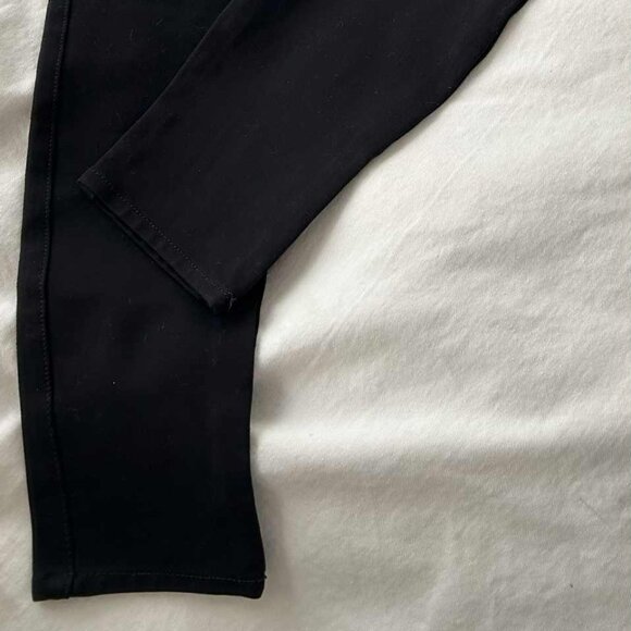 7 For All Mankind Slim Illusion Black Knit Crop Skinny Pants – US 29 - Picture 4 of 7